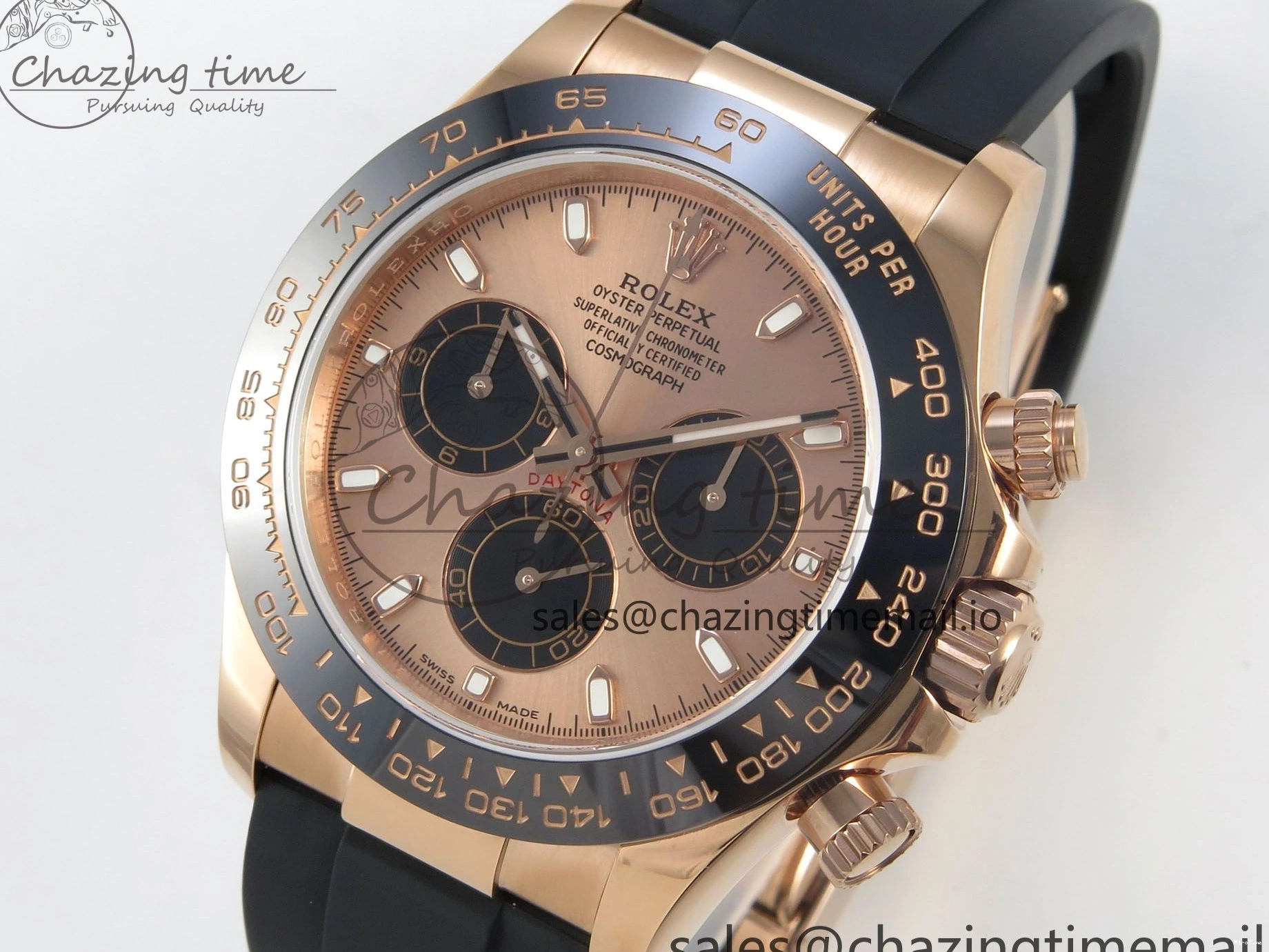 MiroTime 1228 UrbanChic Daytona 116515 QF 1:1 Best Edition RG Black Dial on Oysterflex Strap SH4130 V11（Gain Weight） 158